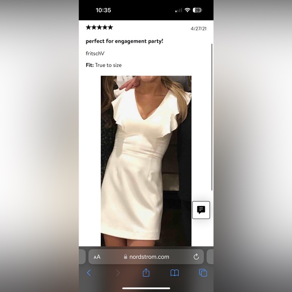 French Connection Whisper Ruffle Minidress - Picture 9 of 10